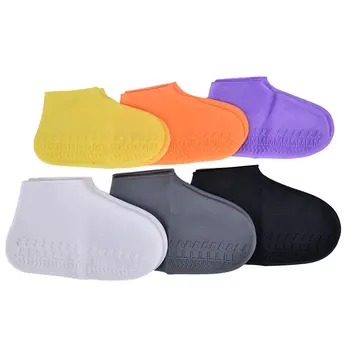 

Waterproof Silicone Shoe Covers Unisex Shoes Protectors Rain Boots for Outdoor Rainy Day waterproof shoe cover Color random L
