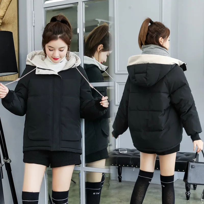 

Photo Shoot down Jacket Cotton-padded Clothes Women's Short Winter 2019 New Style Korean-style INS down Coat Cotton-padded Jacke