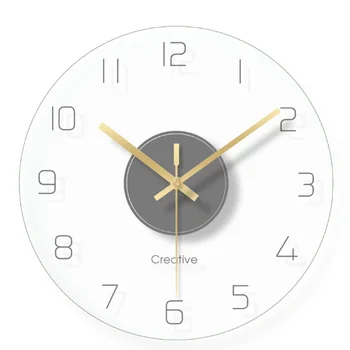 

1 Pcs Europe Art Mute Wall Clock for Home Decor Brief Decorative Wall Watches 12 Inch Creative Simple Wall Clocks W