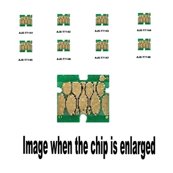 

8PACK T7141-8 For Epson Wide-format ink cartridge disposable chip S70610(8C)