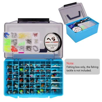 Fishing Tackle Box PVC High Quality Fishing Box Gear Accessories Storage Box Case Fishing Tackle Box Accessories 4