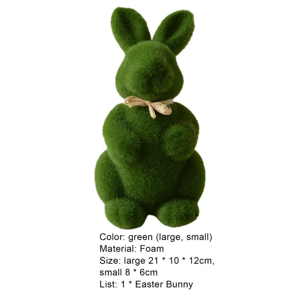 Doll Ornament Simulation Linter Moss Foam Easter Bunny Decoration for Living Room Desktop Decorations Festive rabbit ornaments rabbit ornament miniature ornament ornament crafts rotary shaver miniature figurines