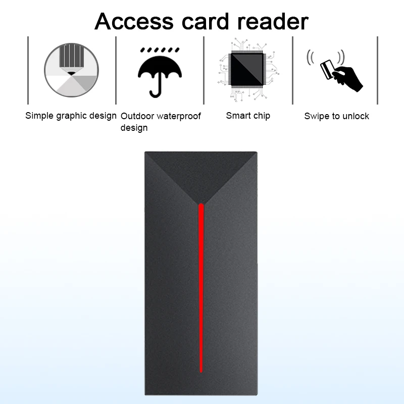 RFID считыватель 125 кГц/13,56 МГц длинный диапазон контроля доступа кард-ридер близость карты Wiegand 26/34 IP68 Водонепроницаемый маленький IC ридер