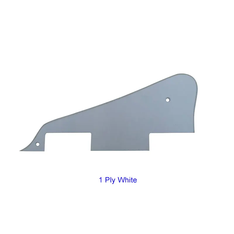 1Ply White Запчасти для гитары Pleroo-для Les Paul Guitar Pickguard, чистая, кремово-желтая, белая - Цвет: 1Ply White