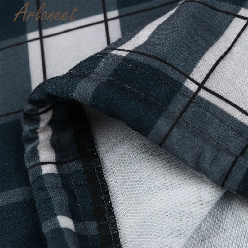 Одежда arloneet, женский свитер с капюшоном, топы для беременных, клетчатый свободный свитер для кормления, зимняя одежда с длинным рукавом для беременных