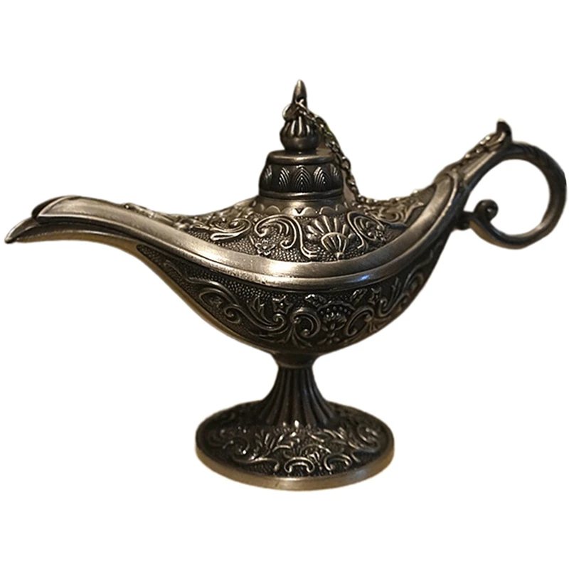 Vintage Home Decor Lamp Russia Metal Tin Lamp Teapot Genie Lamp Retro Souvenir