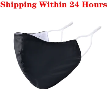 

10 pcs 3D Black Cotton Face Masks Adjustable and Washable Breathable Mask