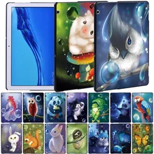 For Huawei MediaPad T5 10 10.1 Inch/MediaPad T3 8.0/T3 10 9.6 Inch Tablet PC Ultra-thin Back Cover Protective Cover+ Stylus