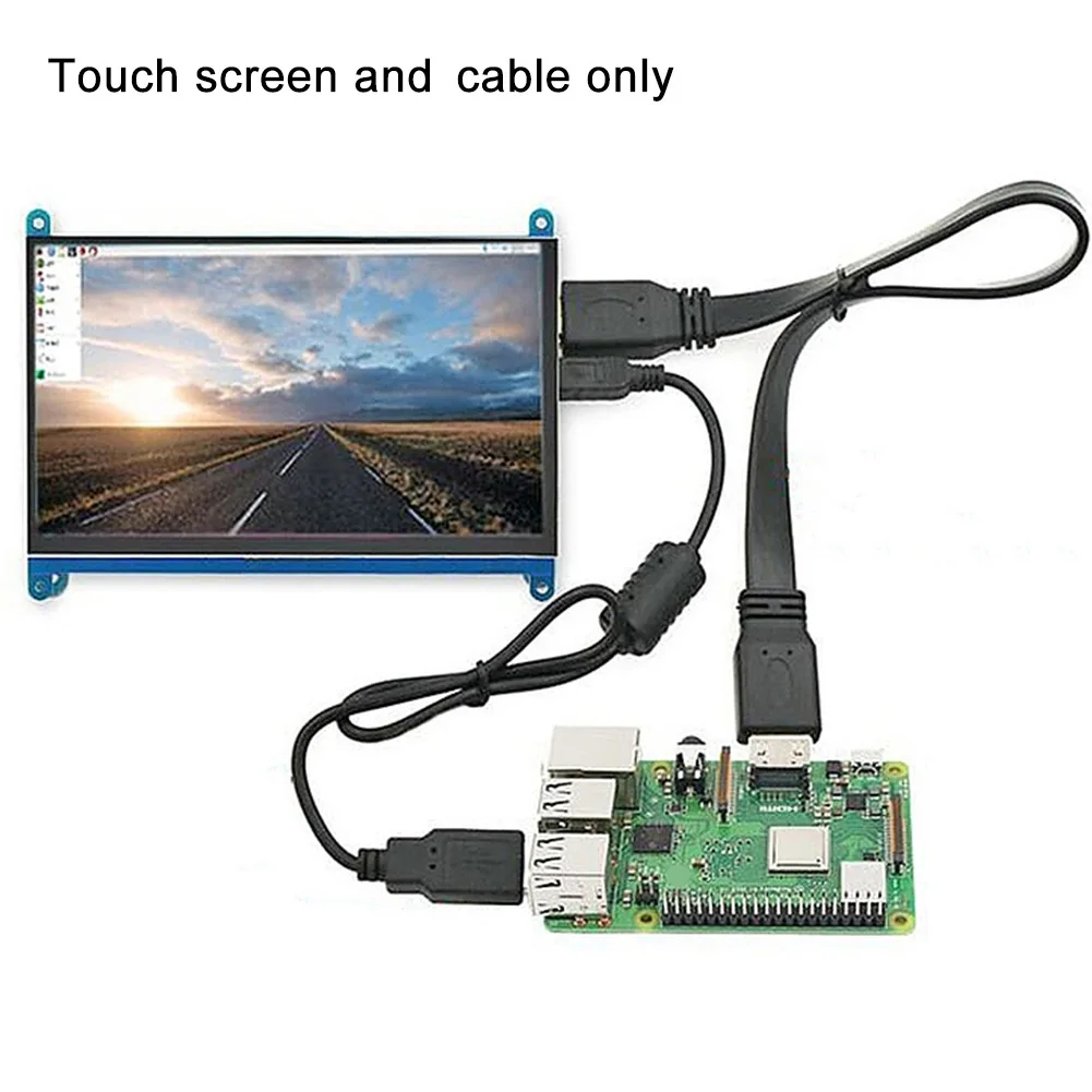  7 Inch Touch Screen Easy Install 1024x600 HD Accessories Capacitive HDMI LCD Display Monitor Practi