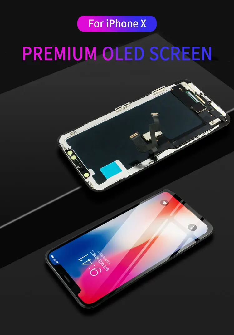 Для iphone X мягкий OLED ЖК-дисплей с чувствительным 3D сенсорным экраном для iphone x ips ЖК-панель Замена стоимость