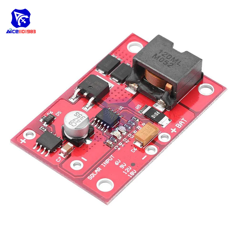 Diymore 1S MPPT контроллер солнечной панели CN3791 6 в/9 В/12 В 3A главный электрик модуль 18650 литиевая батарея Зарядка 3,7 в