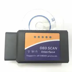 Супер PIC18F25K80 elm327 wifi V1.5 OBD2 автомобильный диагностический сканер лучший elm327 Wi-Fi Mini ELM 327 V 1,5 OBDII iOS диагностический инструмент