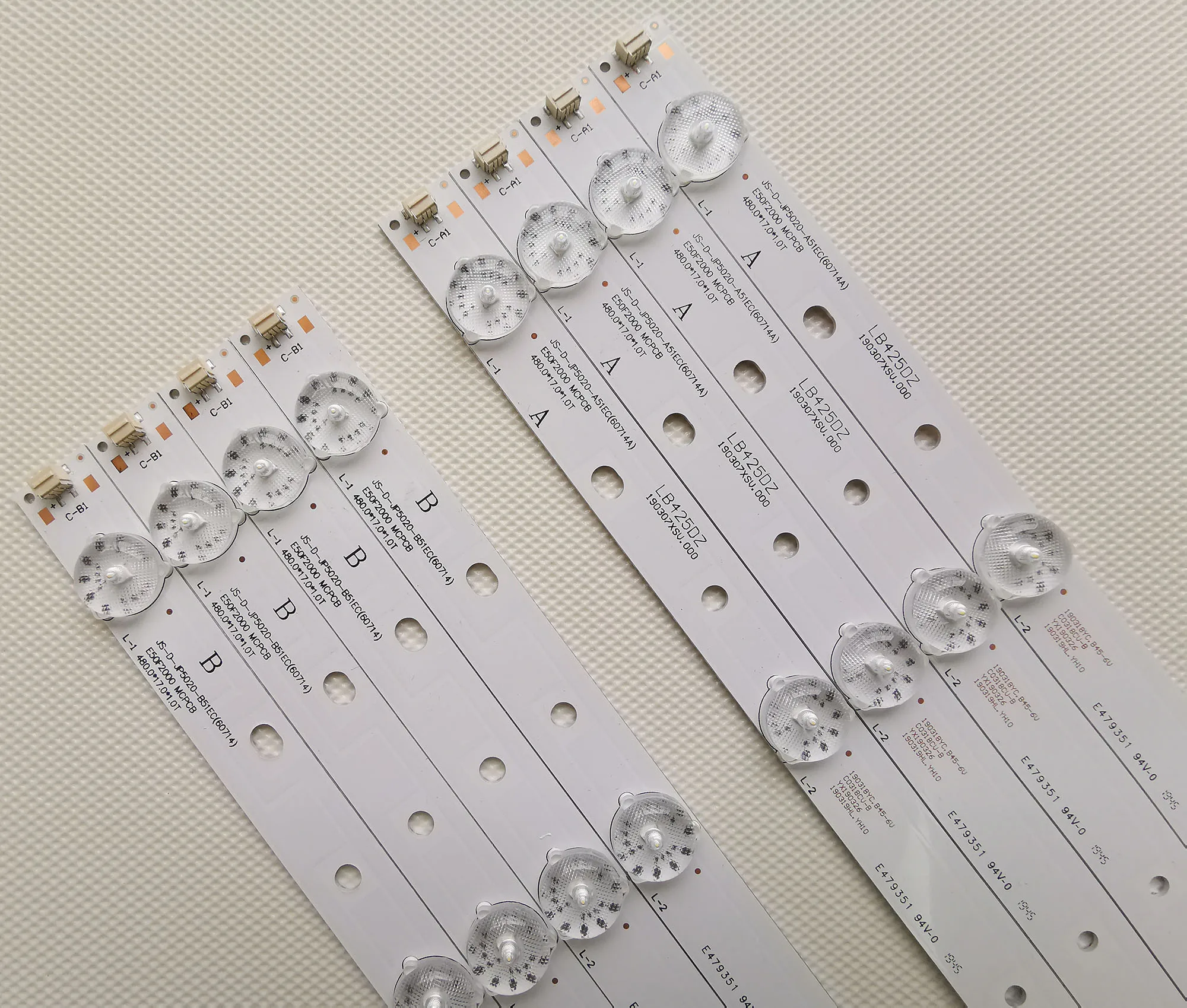 5 компл. = 20A + 20B новая светодиодная лента для PHILIPS 50 ''JS D JP5020 A51EC B51EC D50 F2000 LED50FHDS
