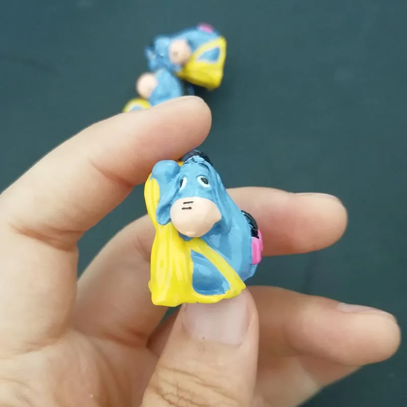 20 шт. милые мини Eeyore Ослик фигурка игрушка ПВХ маленькая игрушки 2 3 см | Игрушки и