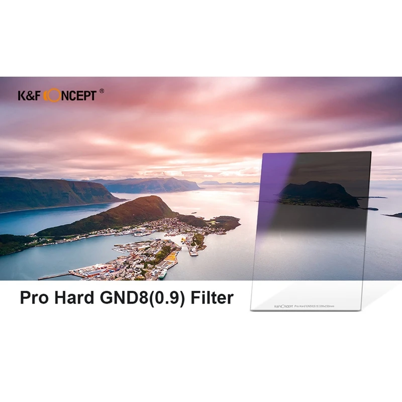 

FFYY-K&F Concept Neutral Density Hard Edge Grad 0.9 (3 Stops) Hard Gradient Neutral Density Filter 100X150Mm