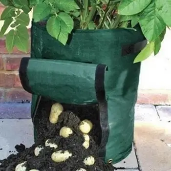

Patio Lawn Garden Accessories Gardening Plant Containers Planting Bag Potato Grow Planter Bags Open Style Hanging Hanging