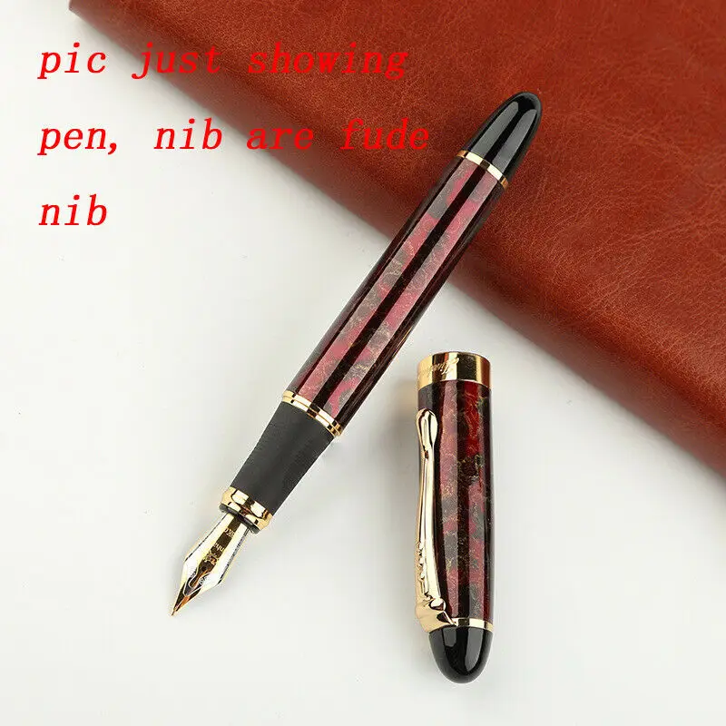 Red Style 1 Jinhao X450 каллиграфия авторучка чернильная ручка толстый корпус 1,0 мм 18KGP Изогнутый наконечник для письма подарок канцелярские принадлежности офисные школьные принадлежности - Цвет: Red Style 1
