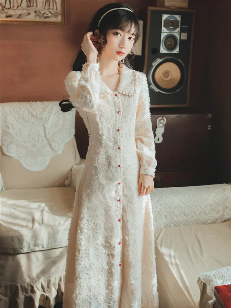 

2020 Spring New Style Elegant French Retro Fairy Medium-length Skirt Immortal Graceful Tassels Base Dress
