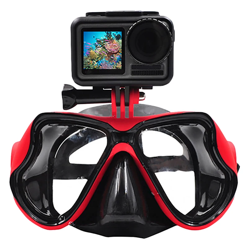 

FFYY-Underwater Camera Diving Mask Swimming Goggles For Dji Osmo Action/Gopro//Sjcam Sports/Action Camera