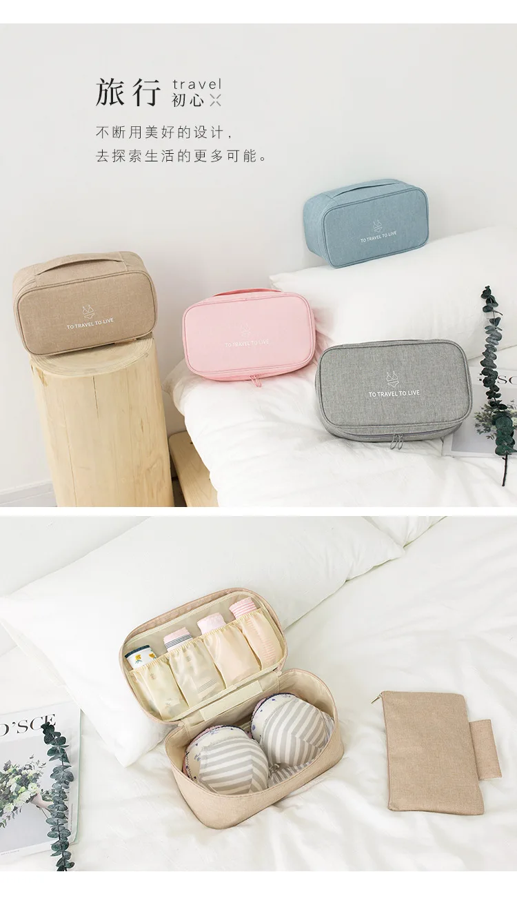 Travel Underwear Storage Bag Portable Waterproof Washing Bag for Bra Panties Cosmetic Handbag Luggage Organizador