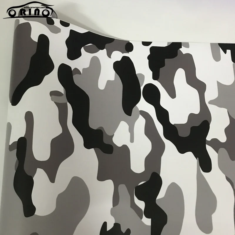Black White Grey Vinyl Sticker Wrap-5