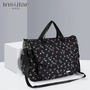 Insular Elegance напечатанный Многофункциональный большой объем для будущих мам сумка на плечо для матери и ребенка сумка для подгузников