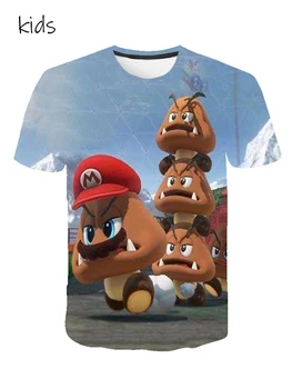 

Boys T-shirt cartoon Spider-Man Sonik cartoon 3D printed T-shirt children's color clothes to map custom spring and autumn boy sh