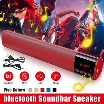 

Mini Soundbar Speaker Upgrade Display Screen bluetooth Sound Bar Wireless Home Theater TV Subwoofer