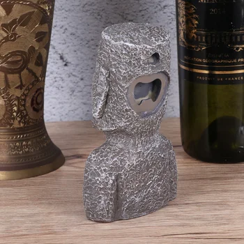 

Resin Moai Stone Statue Design Bottle Opener Creative Cap Lifter Beer Opener Party Supplies Gift