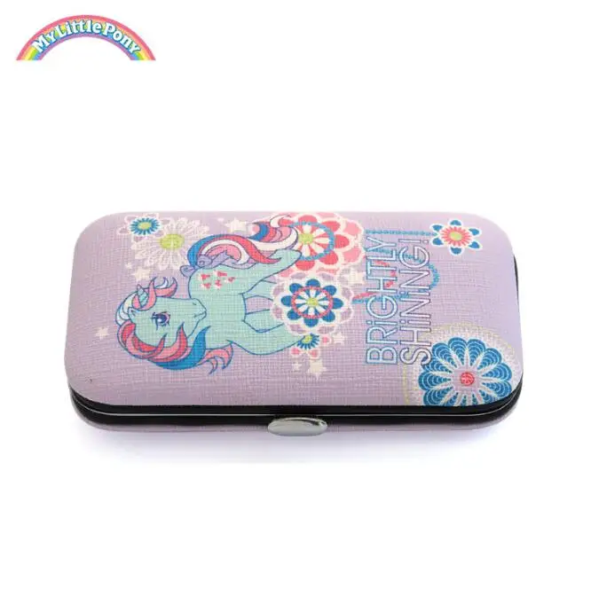 Оригинальные my little pony 5 шт. многофункциональные кусачки для ногтей детские игрушки ножницы Пинцет маникюрный набор для дизайна ногтей инструменты - Цвет: 02-purple