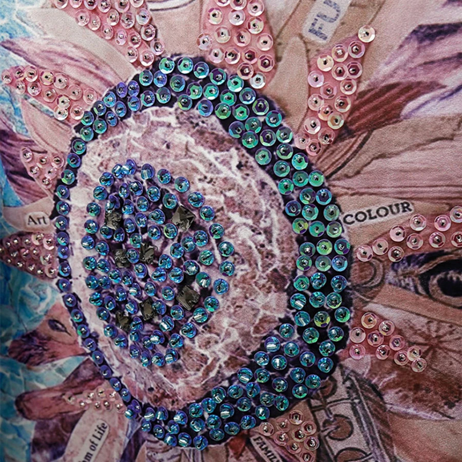 TEELYNN boho джинсовая куртка для женщин Осень блесток цветочные аппликации куртка с вышивкой пальто Верхняя одежда с длинными рукавами женская куртка