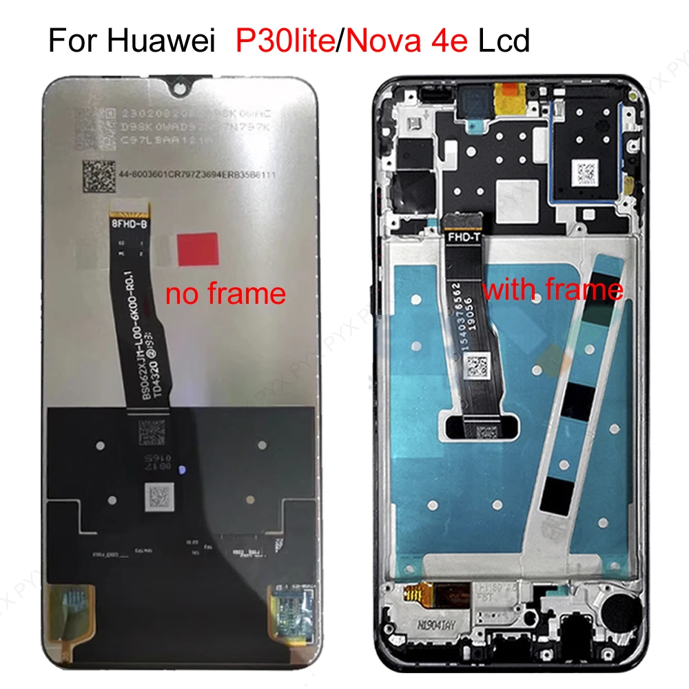 Оригинальный ЖК дисплей 2312*1080 AAA для HUAWEI P30 Lite экран Nova 4e с поддержкой 10