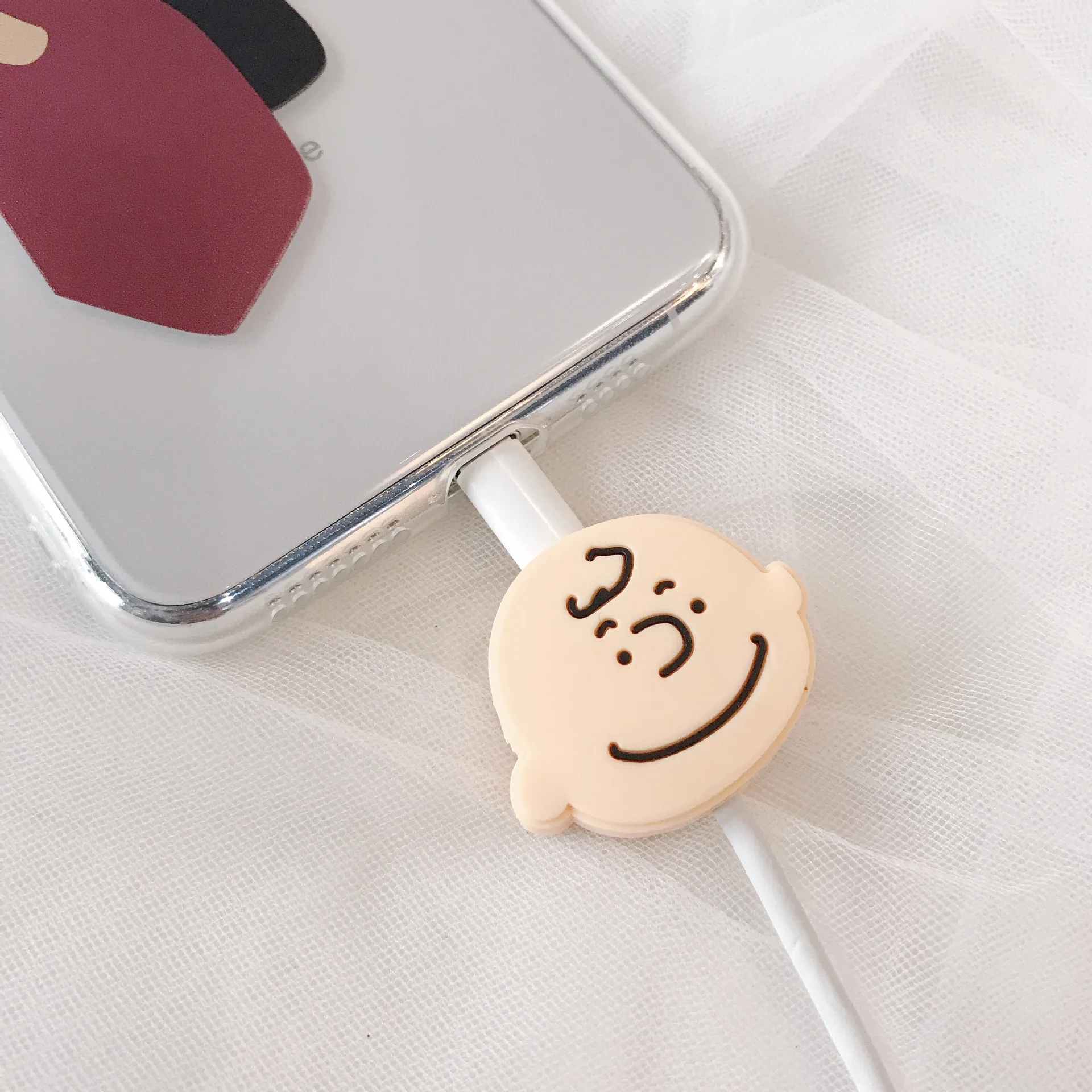 Милый USB защитный кабель-органайзер для управления линией передачи данных защита от зарядки линии передачи данных Галстуки для iPhone 6 7 8 X iPad - Цвет: 1