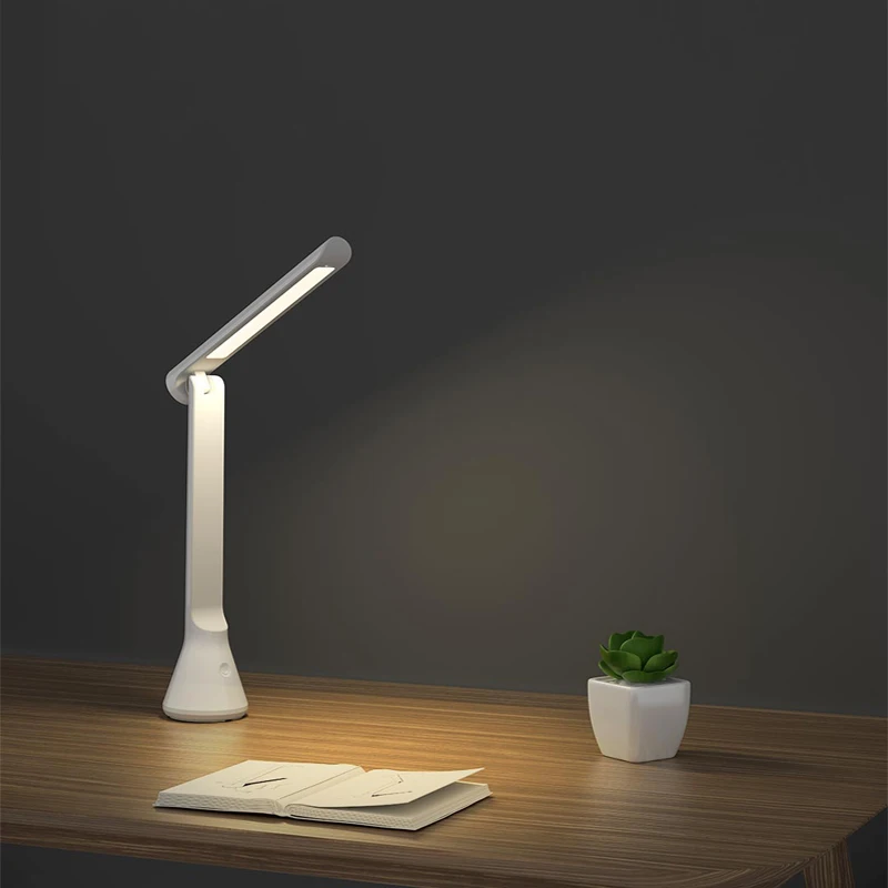 Новинка Xiaomi Yeelight Складная Лампа Встроенный 1800 мАч USB Перезаряжаемый Светодиодный настольный светильник портативный затемняемый свет для изучения офиса