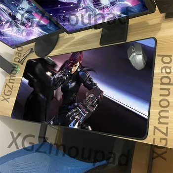 

XGZ Large Gaming Mouse Pad Black Lock Edge Anime Boxer VI Sexy Girl Custom Computer Keyboard Table Mat Rubber Stripe Non-slip
