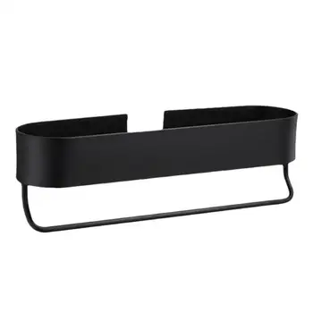 

1Pc Storage Rack Multi-Funtional Bathroom Shelves With Towel Bar Wall Mounted Storage Rack