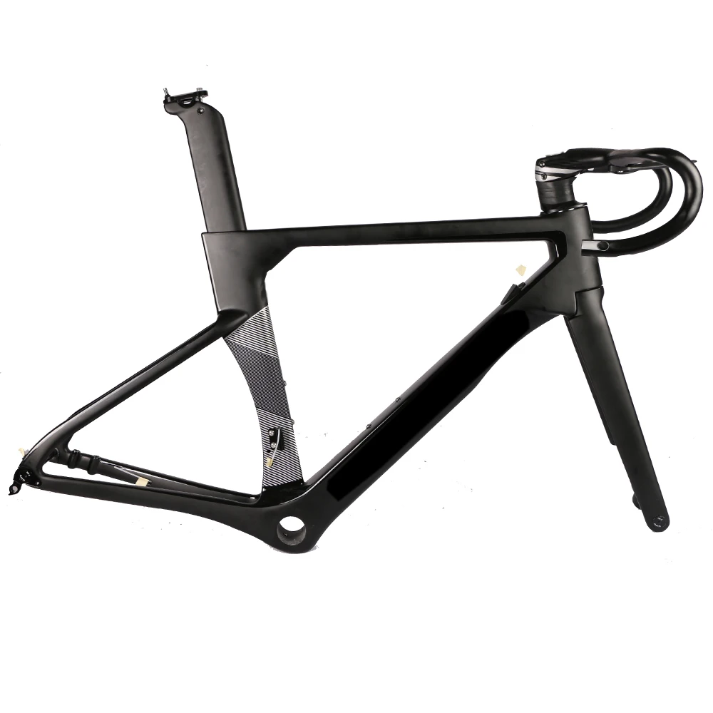 Clearance 2020 Model AEROSIX Carbon Disc Road Frame disc brake bicycle frame fork seatpost with 5D carbon handlebar 1 Clearance 2020 Model AEROSIX Carbon Disc Road Frame disc brake bicycle frame fork seatpost with 5D carbon handlebar 1