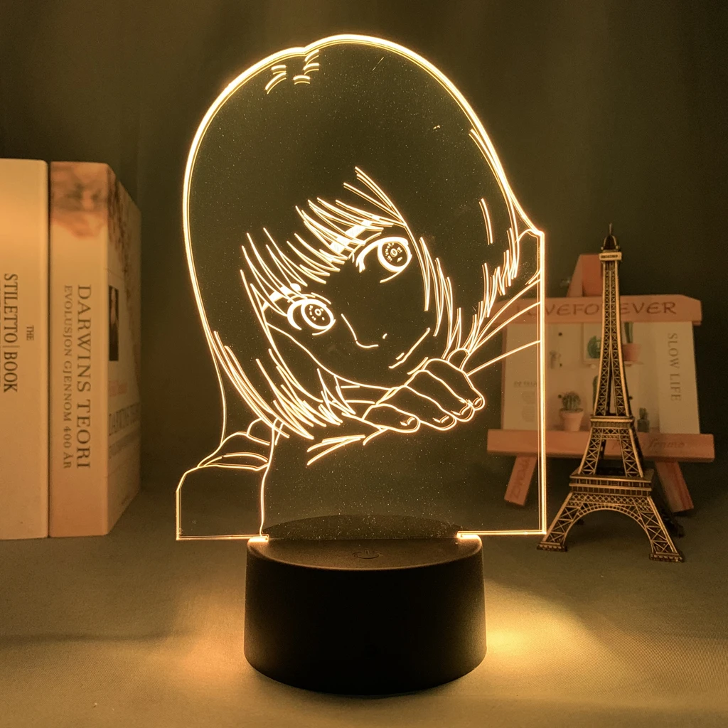 night light lamp 3d Lamp Anime Attack on Titan Armin Arlert for Bedroom Decorative Light Kids Birthday Gift Attack on Titan LED Night Light Manga led night light
