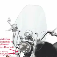 New For Harley Davidson Touring Softail Dyna Sportster XL883 21x20" bike motorcycle motorbike large Windshield Windscreen