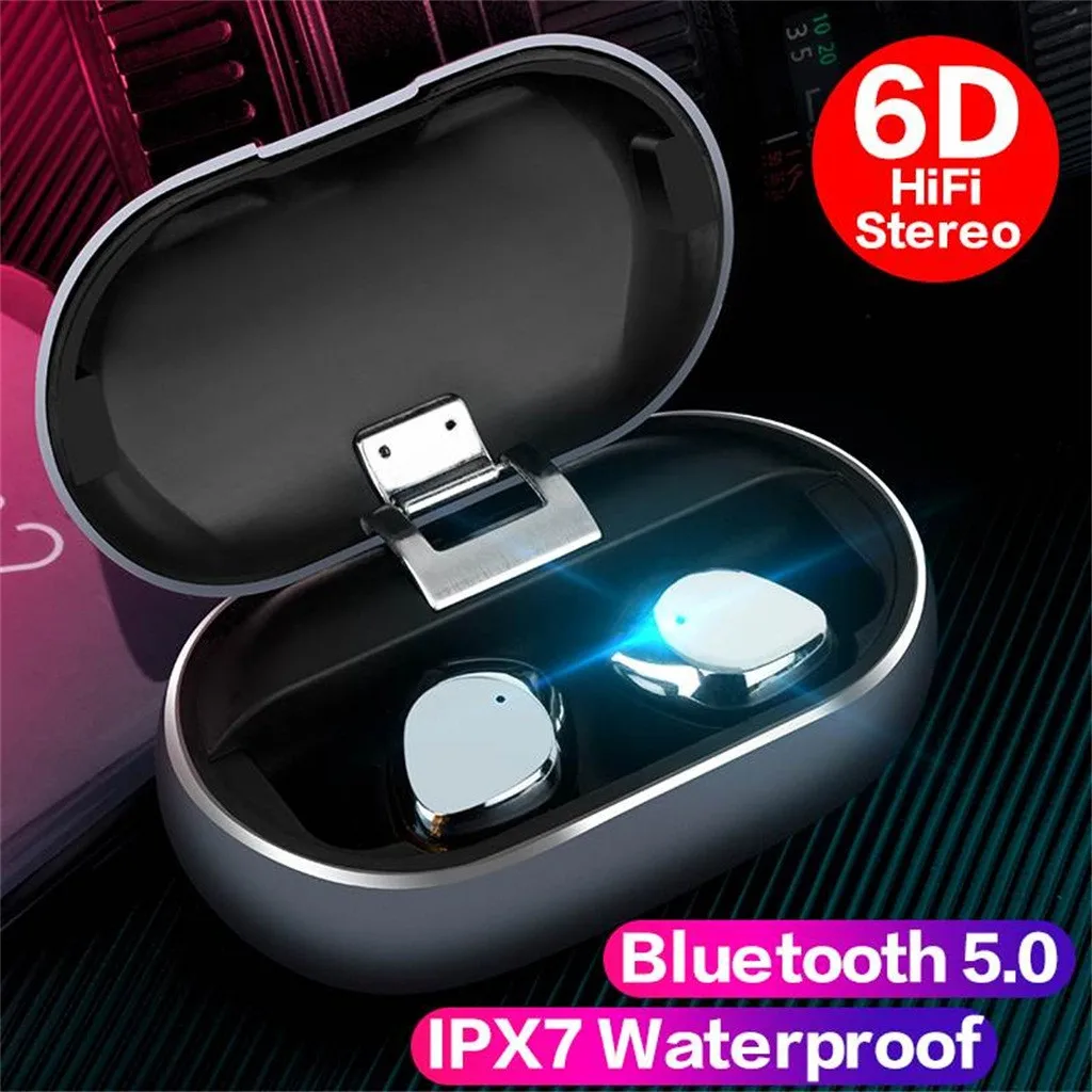 X26 TWS bluetooth 5.0 True Wireless Earbuds Smart IPX7 Waterproof Stereo Hifi Earphone With Charging Case 2019
