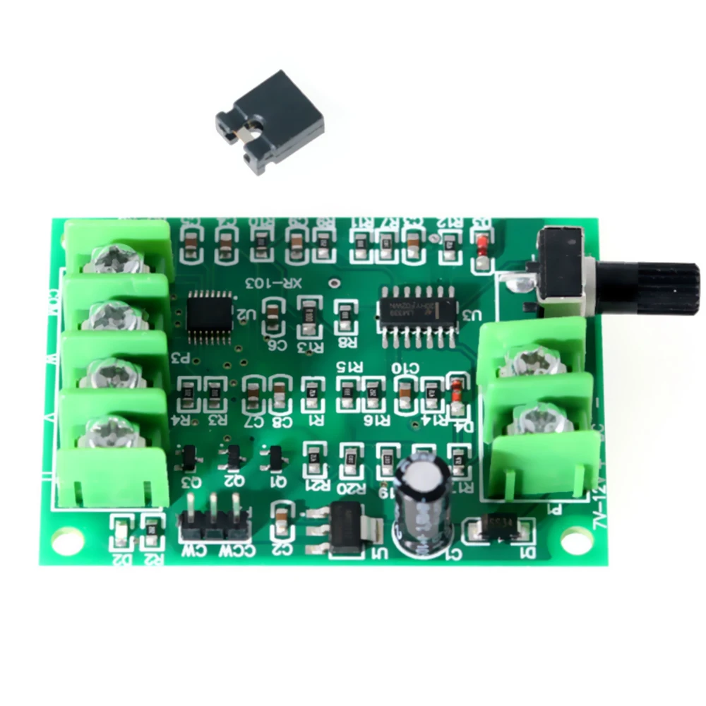 

5V 12V Brushless DC Motor Driver Controller Board with Reverse Voltage Over Current Protection for Hard Drive Motor 3/4 Wire