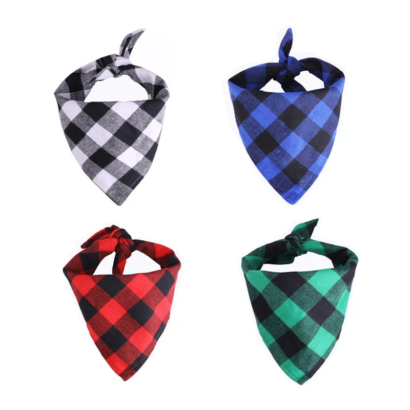 Christmas Pet Dog Adjustable Bandanas Pet Collar Scarf Bib Grooming Accessories Triangular Bandage for Small Medium Dogs Cats