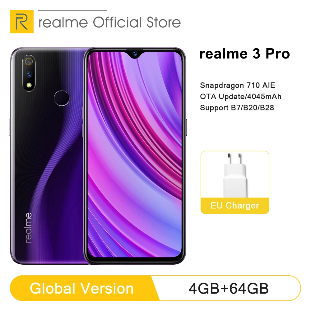 Смартфон OPPO realme 3 pro 4 Гб ОЗУ 64 ПЗУ Snapdragon 710 AIE Adreno 616|Смартфоны| |
