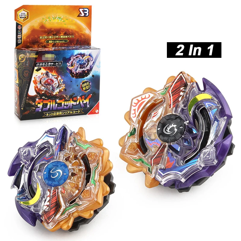 2 шт./партия Beybleyd Burst игрушки с гироскопом для детей с пусковым устройством в коробке металлический слитный волчок Bey Blade Blades игрушка для детей - Цвет: BB846B1
