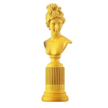 

1 Pc Sculpture Furnishing Articles Goddess Statue Ornament for Home (Orange)