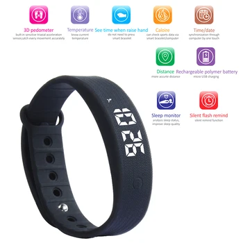 

Colorful Pedometer Step Counter Fitness Bracelet Smart Step Tracker Walking Distance Pedometer Wrist Watch