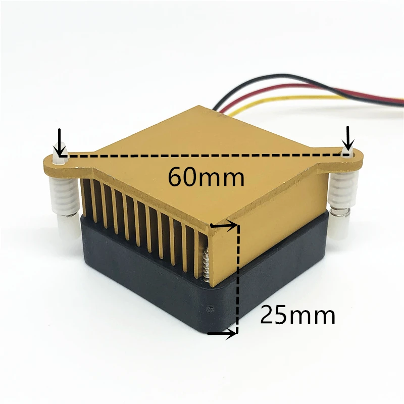 Aluminium Heatsink Fin Coolers DC5V 12V 40mm