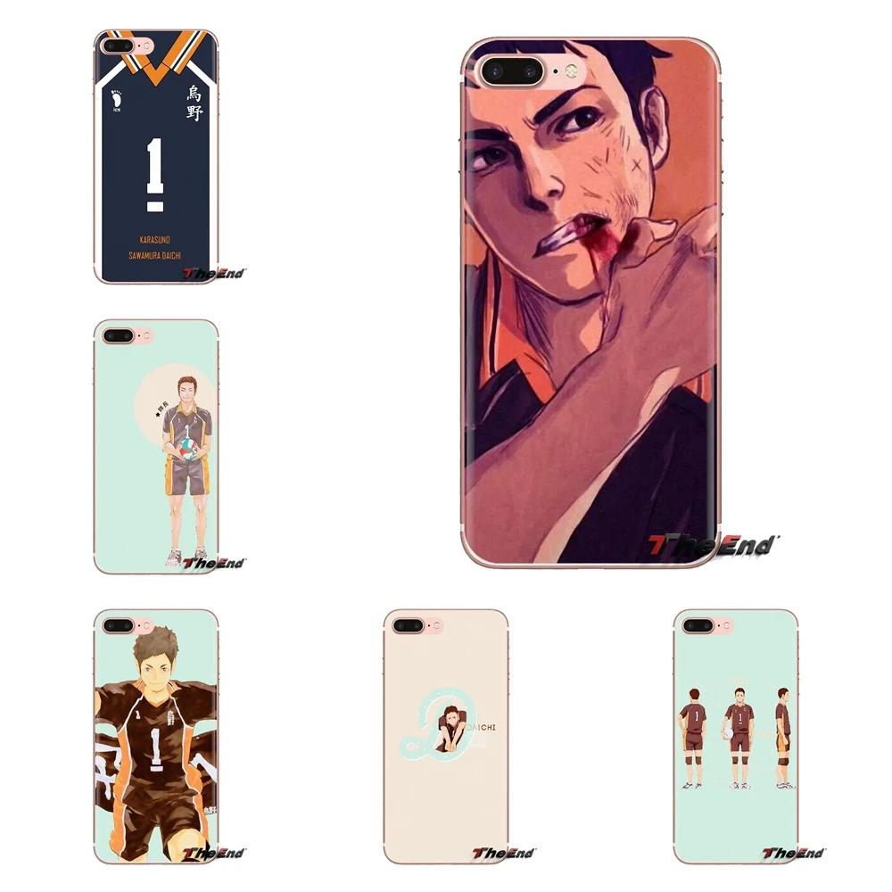 For Huawei G7 G8 P7 P8 P9 P10 P20 P30 Lite Mini Pro P Smart Plus 2017 2018 2019 Soft Shell Cover daichi Haikyuu No.1 High School |
