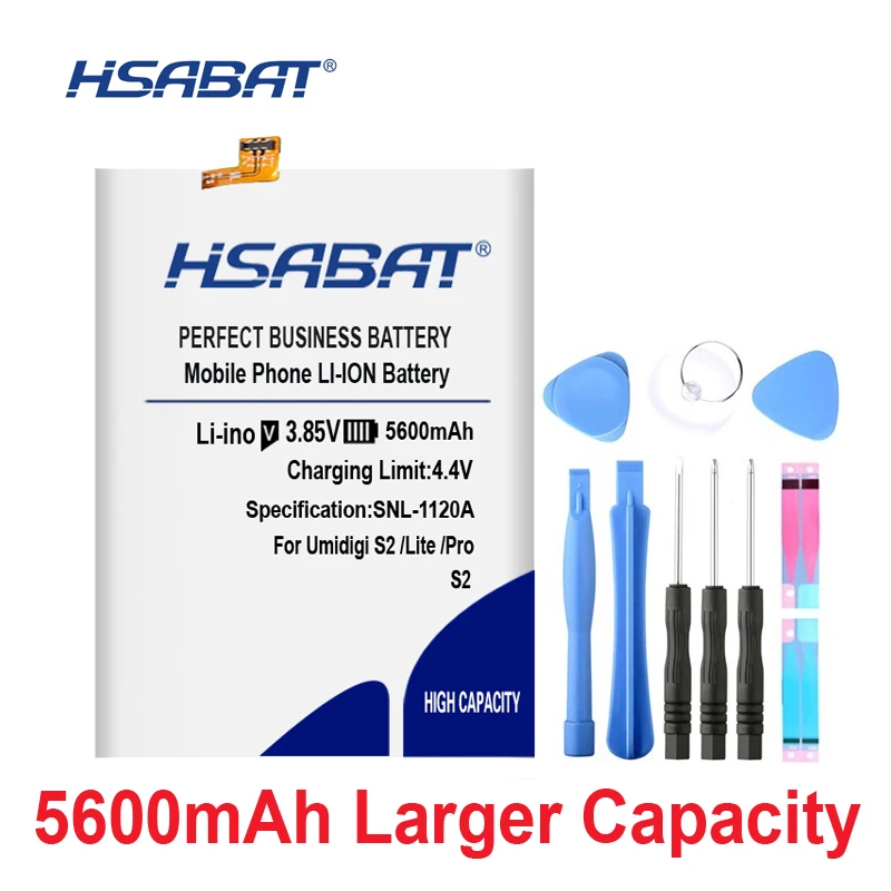 Аккумулятор HSABAT 0 Cycle 5600mAh Для UMI umidigi S2 Lite S2 Pro высококачественный запасной аккумулятор для мобильного телефона