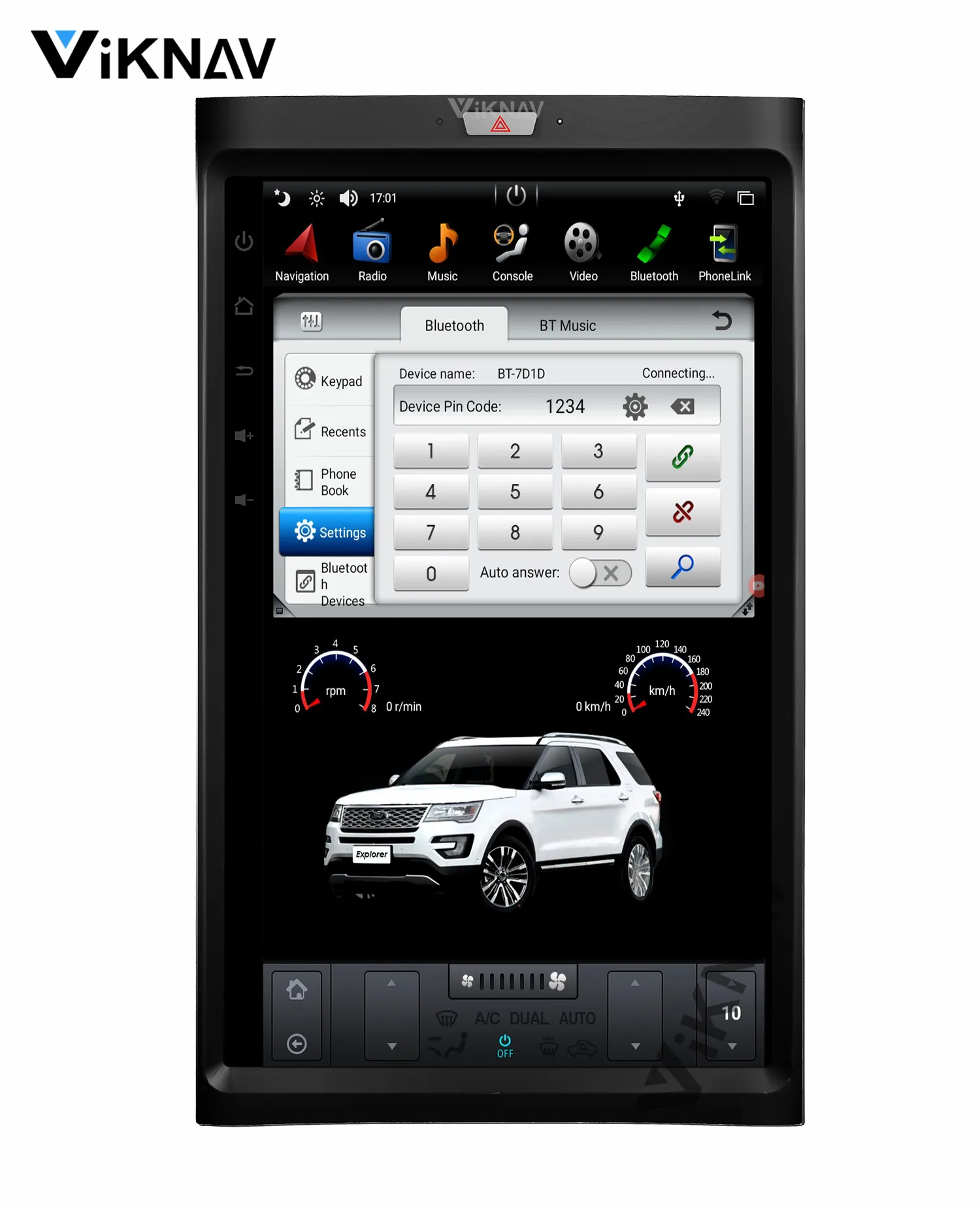 

Android System Multimedia DVD Player Car GPS Navigator for-FORD expedition 2007-2017 with17 inch vertical HD screen